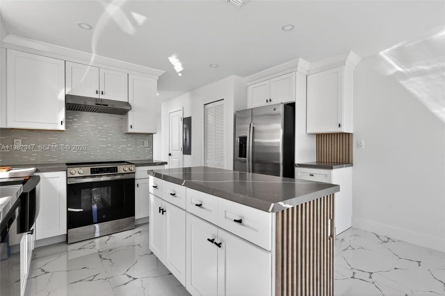 Furnished interior view inside a new home in , Miami (Image 14).