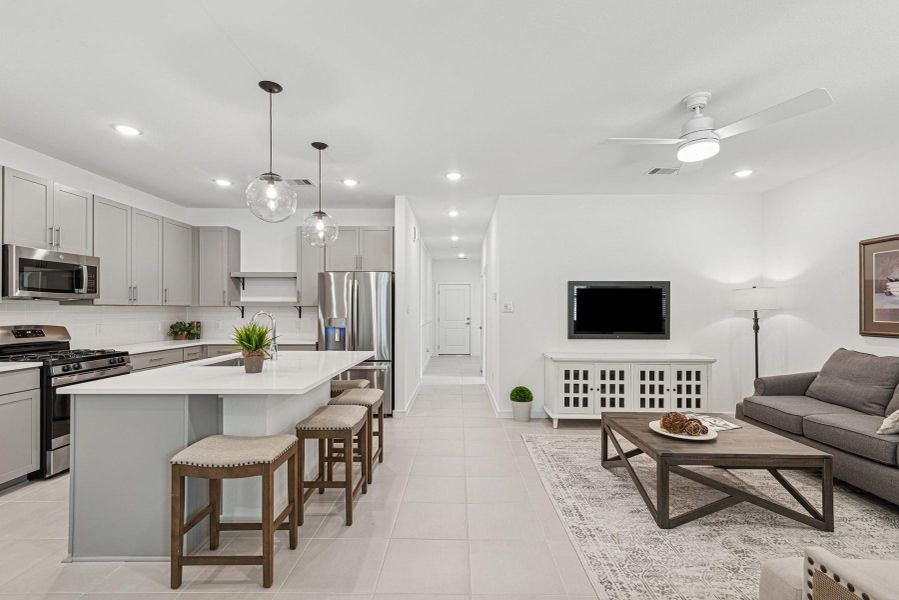 Kitchen open to the great room Kitchen open to the great room