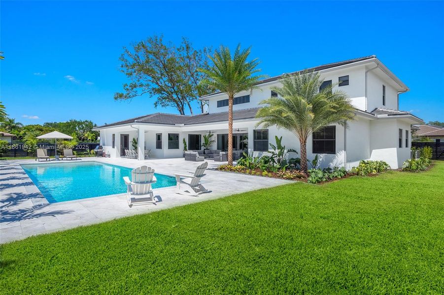 Front exterior of a new home in , Miami, FL, highlighting curb appeal (Image 28). Front exterior of a new home in , Miami, FL, highlighting curb appeal (Image 28).