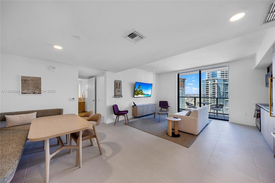 Furnished interior view inside a new home in , Miami (Image 6).