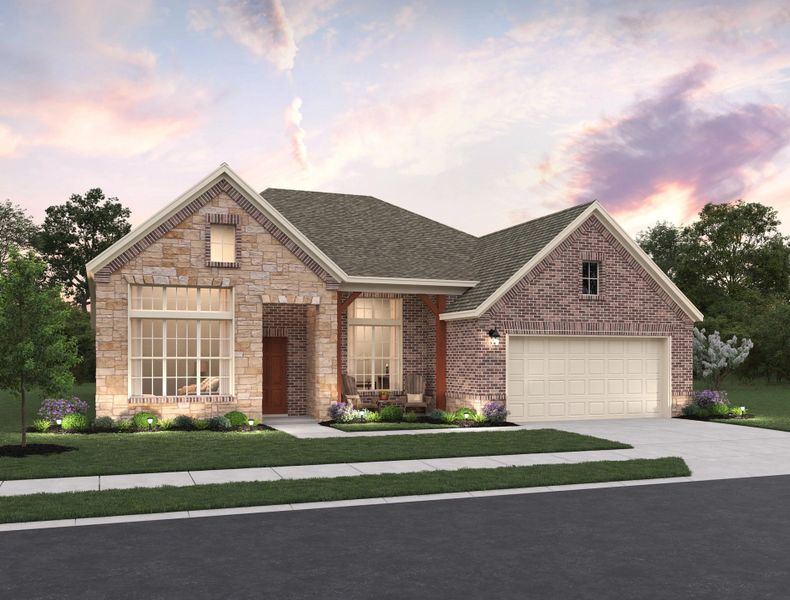 Representative exterior photo of a completed home built from the Palmer by Ashton Woods in Provence 70s, Austin, TX (Image 3).