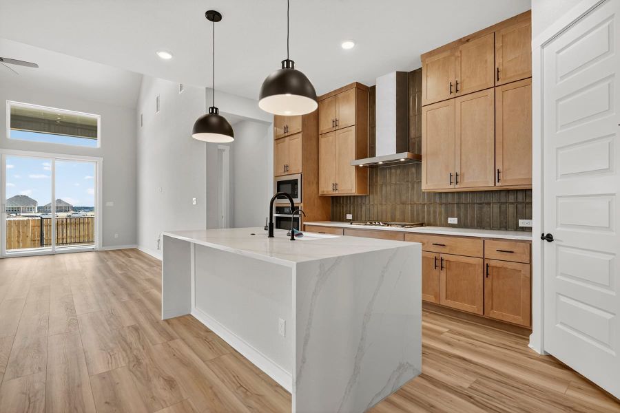 Furnished interior view inside a new home in Lariat, Liberty Hill (Image 9).
