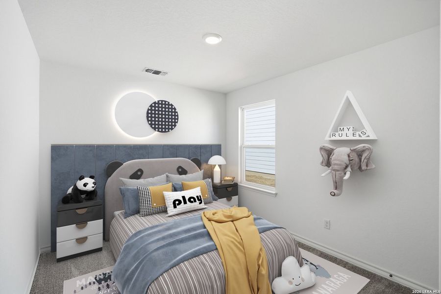 Furnished interior view inside a new home in Vista Real, Converse (Image 9).