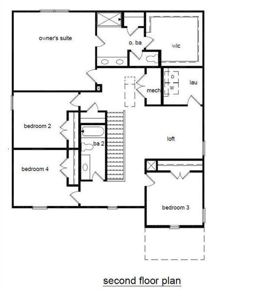2D floor plan layout of this home in Hawthorne Reserve, Dallas, GA (Image 3). 2D floor plan layout of this home in Hawthorne Reserve, Dallas, GA (Image 3).