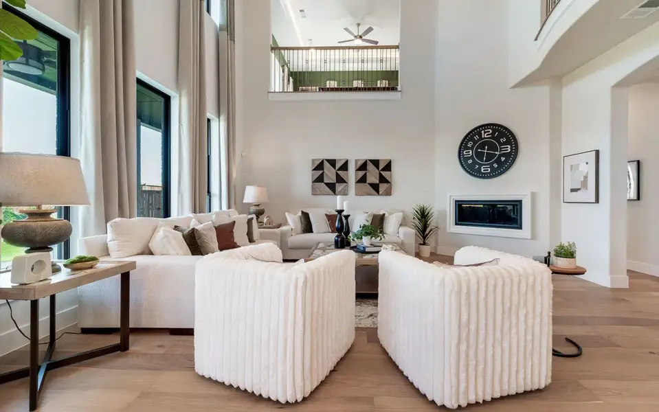 Representative furnished interior of a home built from the Laguna III by CastleRock Communities in Lakesong, Grand Prairie (Image 70).