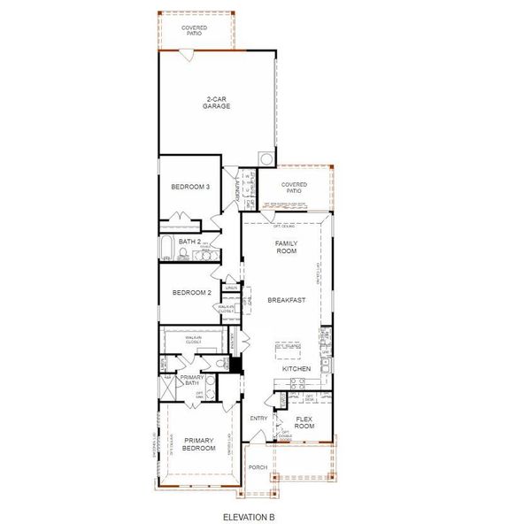 2D floor plan layout of this home in Sage Hollow, Kyle, TX (Image 2). 2D floor plan layout of this home in Sage Hollow, Kyle, TX (Image 2).