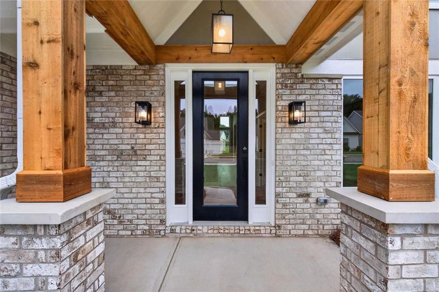 Exterior details and patio area of a home in Hidden Fields, Hoschton (Image 3). Exterior details and patio area of a home in Hidden Fields, Hoschton (Image 3).