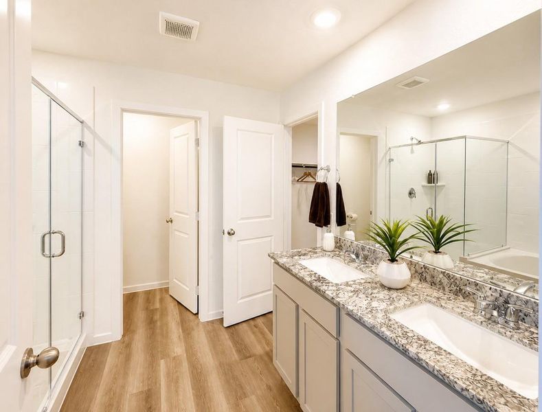 Furnished interior view inside a new home in , Houston (Image 24).