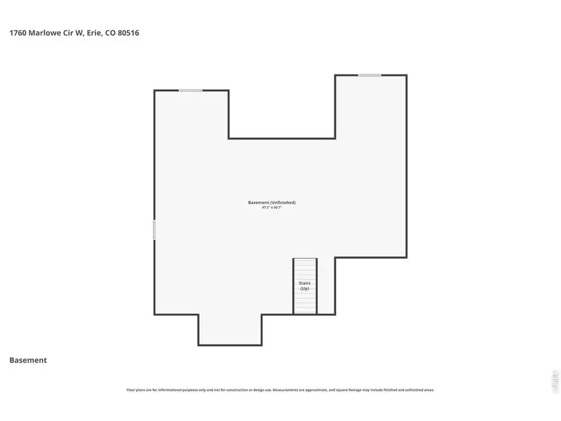 2D floor plan layout of this home in Morgan Hill, Erie, CO (Image 7).