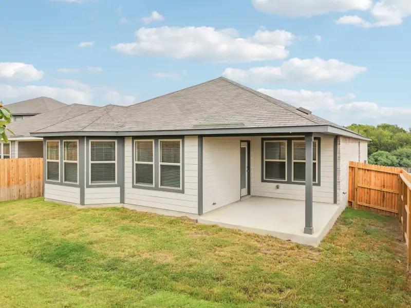 Back elevation B of a Callaghan in a Meritage Homes community.