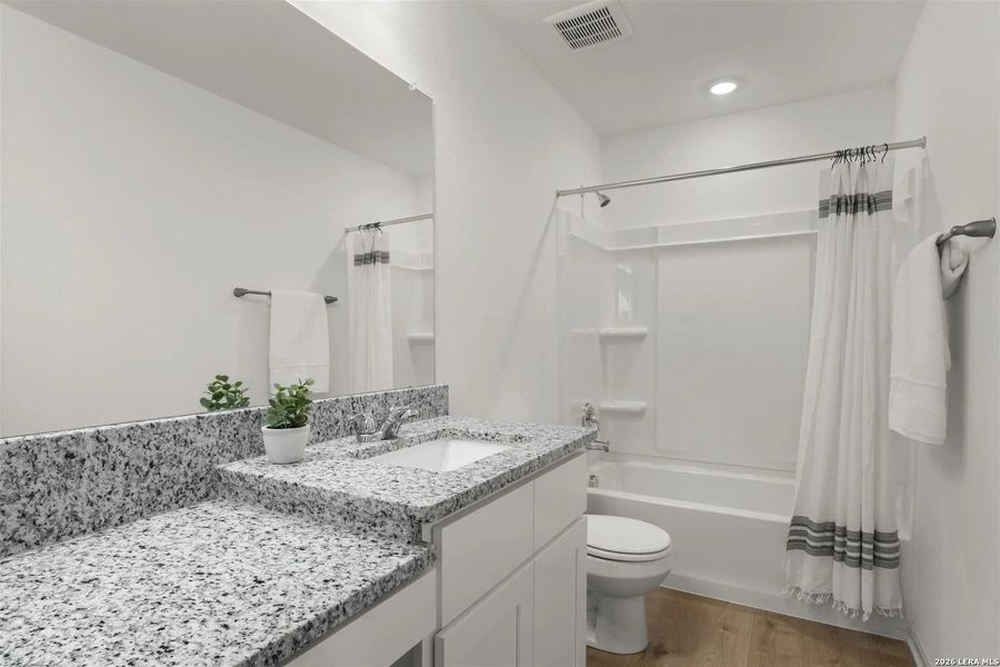 Furnished interior view inside a new home in Blue Ridge Ranch, San Antonio (Image 15). Furnished interior view inside a new home in Blue Ridge Ranch, San Antonio (Image 15).
