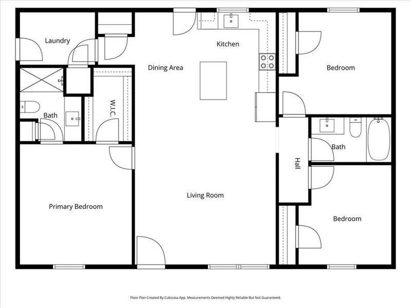 2D floor plan layout of this home in , Rockmart, GA (Image 4).