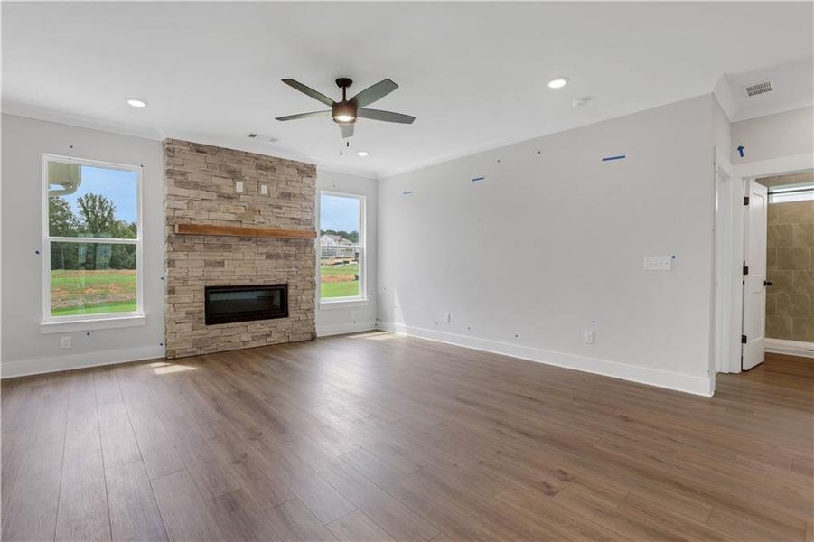 Spacious, unfurnished interior of a new home in Twin Lakes, Hoschton (Image 36). Spacious, unfurnished interior of a new home in Twin Lakes, Hoschton (Image 36).