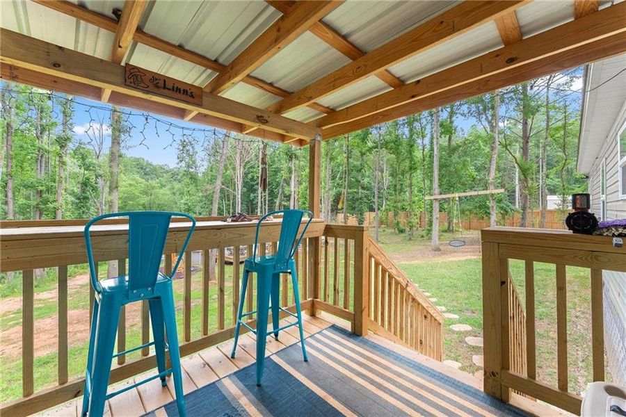 Exterior details and patio area of a home in , Carnesville (Image 19). Exterior details and patio area of a home in , Carnesville (Image 19).