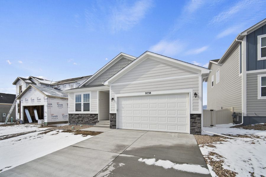 Representative exterior photo of a completed home built from the Lilac by View Homes in Aspen Ranch, Fountain, CO (Image 25).