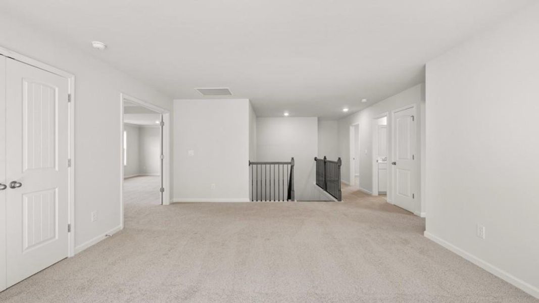 Spacious, unfurnished interior of a new home in Hamptons at Riverwood East, Dallas (Image 53).