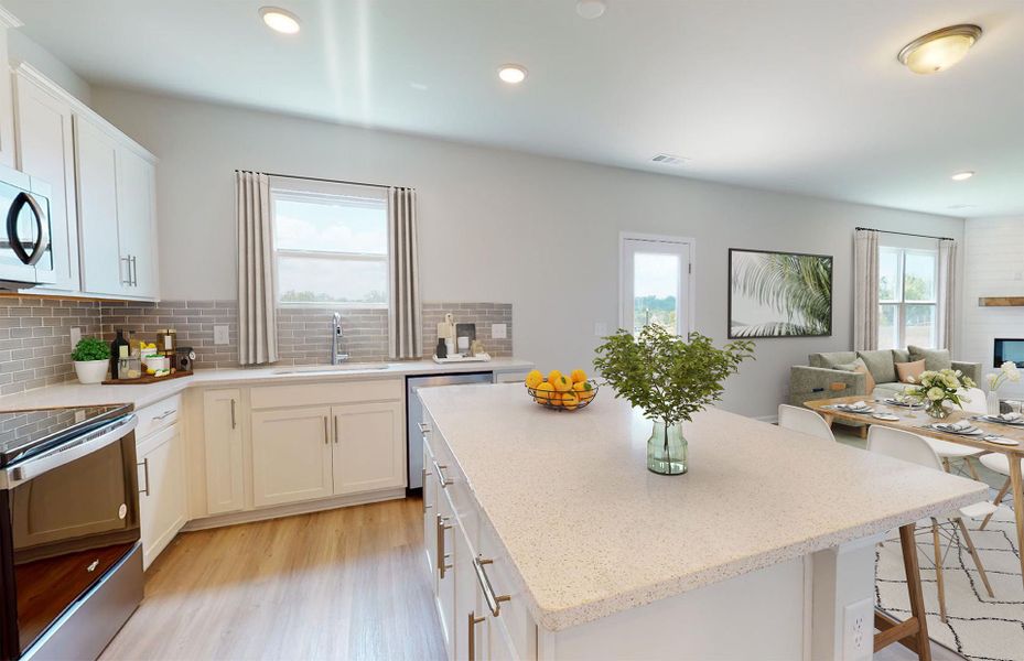 Furnished interior view inside a new home in Hamlet at Carothers Crossing, La Vergne (Image 8).
