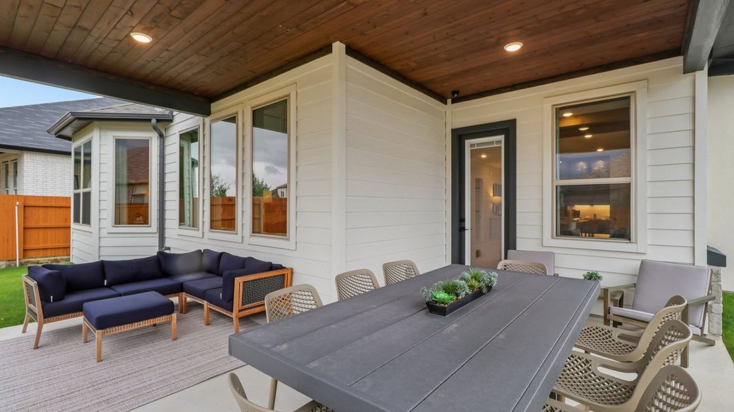 Representative furnished interior of a home built from the Rosewood by DRB Homes in Revelry, Del Valle (Image 6).