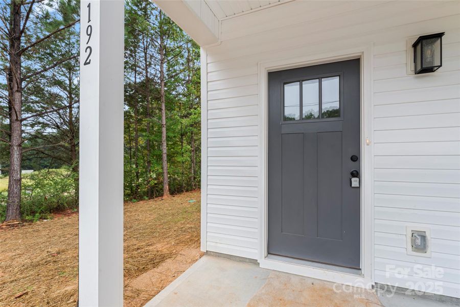 Exterior details and patio area of a home in , Mooresville (Image 19).