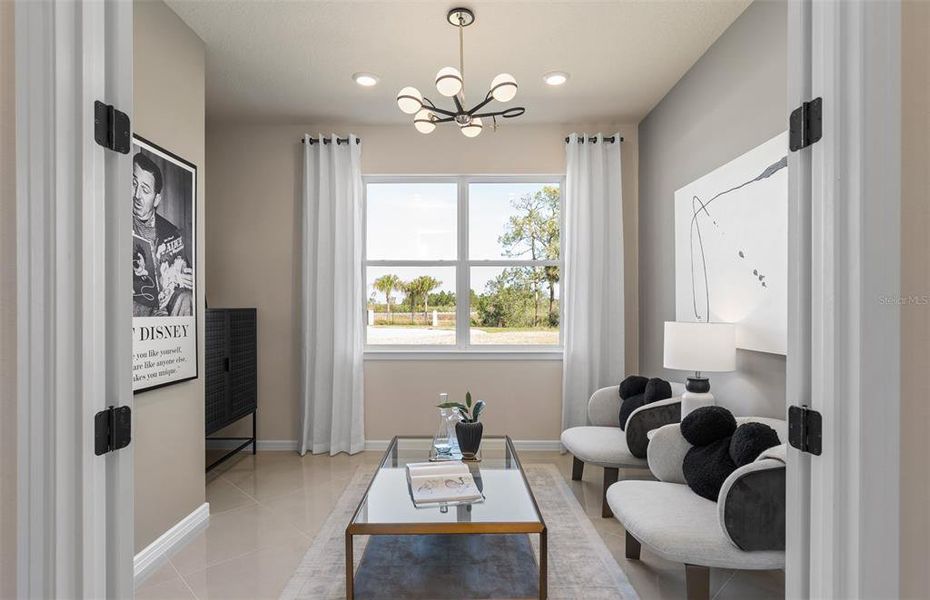 Furnished interior view inside a new home in Del Webb at Viera, Melbourne (Image 24).