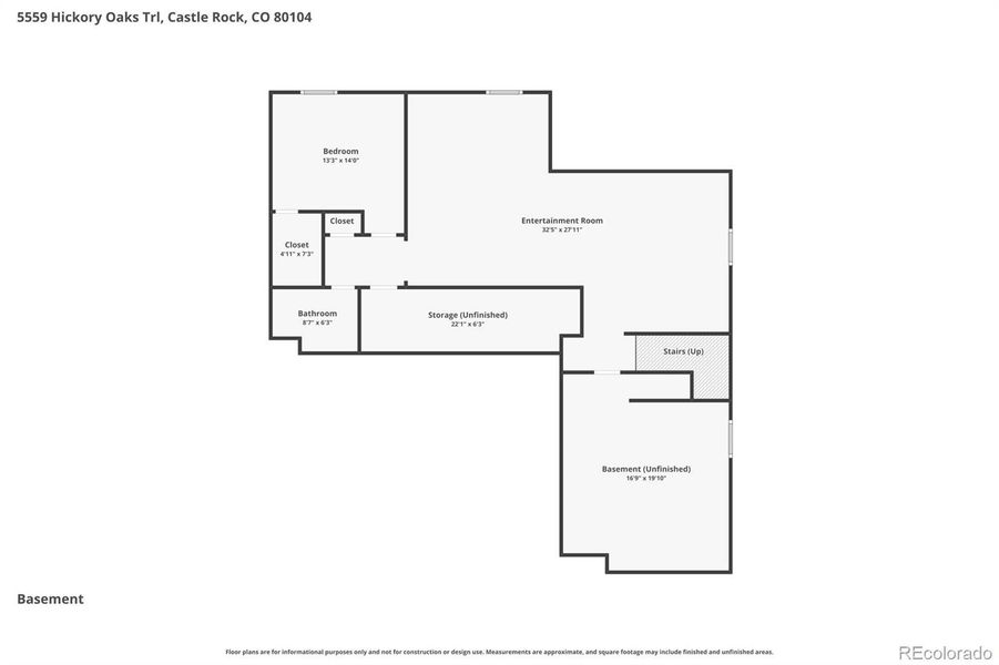Basement level layout