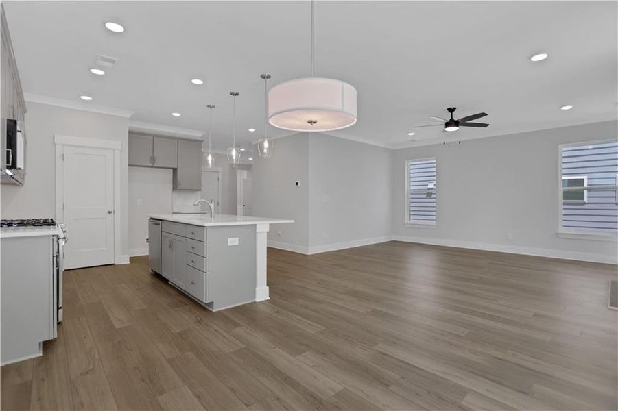 Spacious, unfurnished interior of a new home in Villas at Dawsonville, Dawsonville (Image 33). Spacious, unfurnished interior of a new home in Villas at Dawsonville, Dawsonville (Image 33).