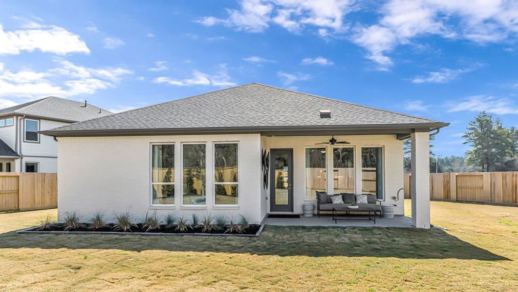 Representative exterior photo of a completed home built from the Merlot by Taylor Morrison in Trillium 50s, Richmond, TX (Image 22). Representative exterior photo of a completed home built from the Merlot by Taylor Morrison in Trillium 50s, Richmond, TX (Image 22).