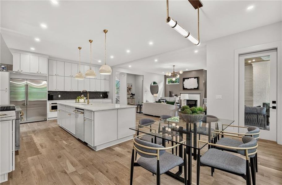 Furnished interior view inside a new home in , Atlanta (Image 40).