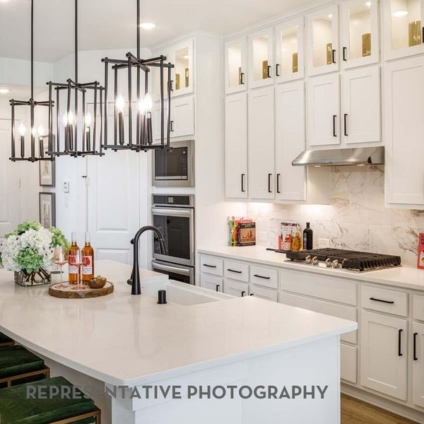 Furnished interior view inside a new home in Bridgeland, Cypress (Image 43).