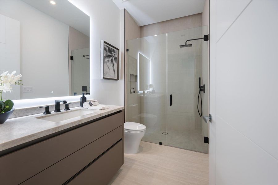 Furnished interior view inside a new home in , Boca Raton (Image 35).