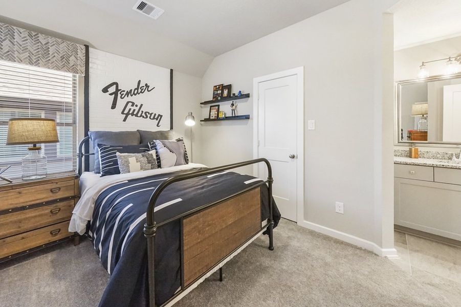 Furnished interior view inside a new home in Wood Leaf Reserve, Tomball (Image 40).