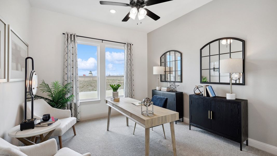 Representative furnished interior of a home built from the Vanderbilt by DRB Homes in Green Meadows Classic, Celina (Image 5).