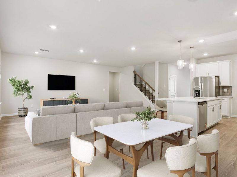 The Johnson Basement floorplan with the Lush White interior package.