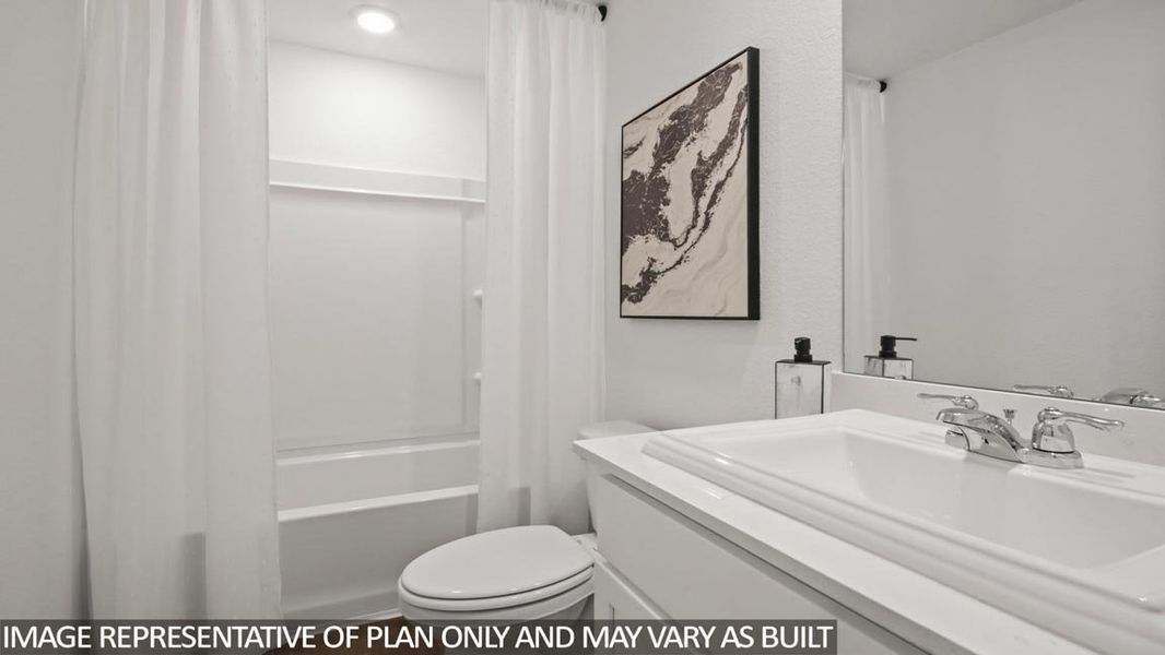 Furnished interior view inside a new home in The Canopies, Splendora (Image 19).