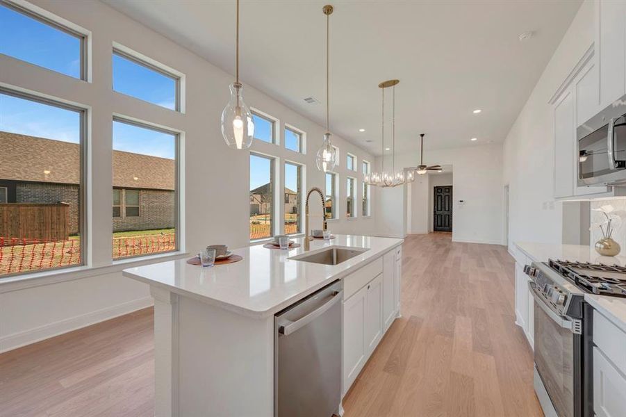 Furnished interior view inside a new home in Creekshaw – Gardens, Royse City (Image 5).