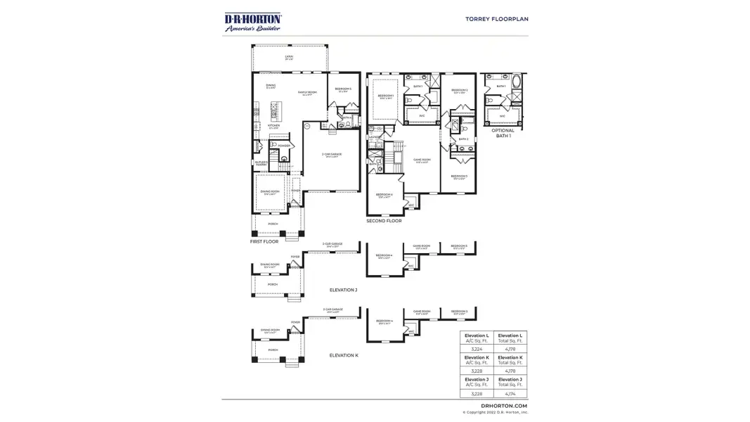 2D floor plan layout of this home in Waterleigh, Winter Garden, FL (Image 4).