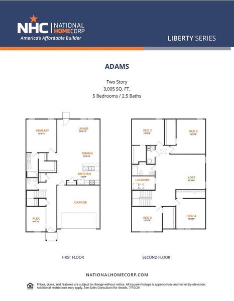 2D floor plan layout of this home in Shirey Forest - Branches, Lufkin, TX (Image 3).