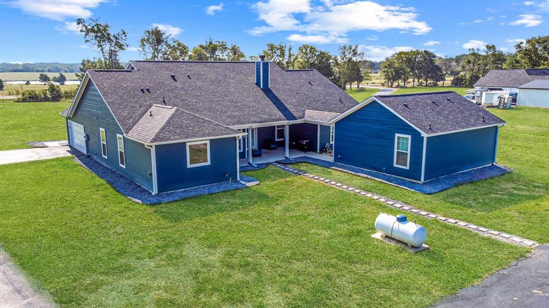 Exterior details and patio area of a home in , Wills Point (Image 3). Exterior details and patio area of a home in , Wills Point (Image 3).