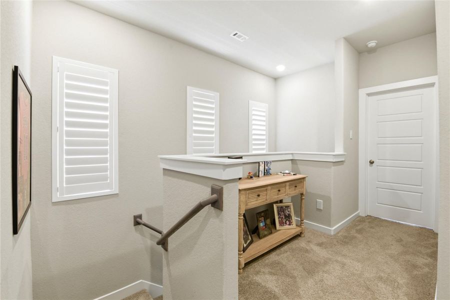 Furnished interior view inside a new home in Dunvale Village - Townhome Collection, Houston (Image 16).