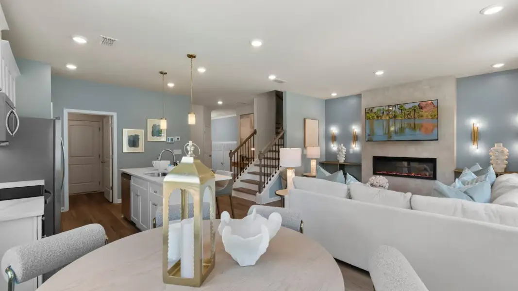 Representative furnished interior of a home built from the Luca by DRB Homes in McAvoy at Eagles Landing, Stockbridge (Image 12).