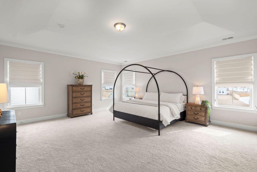 Furnished interior view inside a new home in Tidewater at Lakes of Cane Bay, Summerville (Image 46).