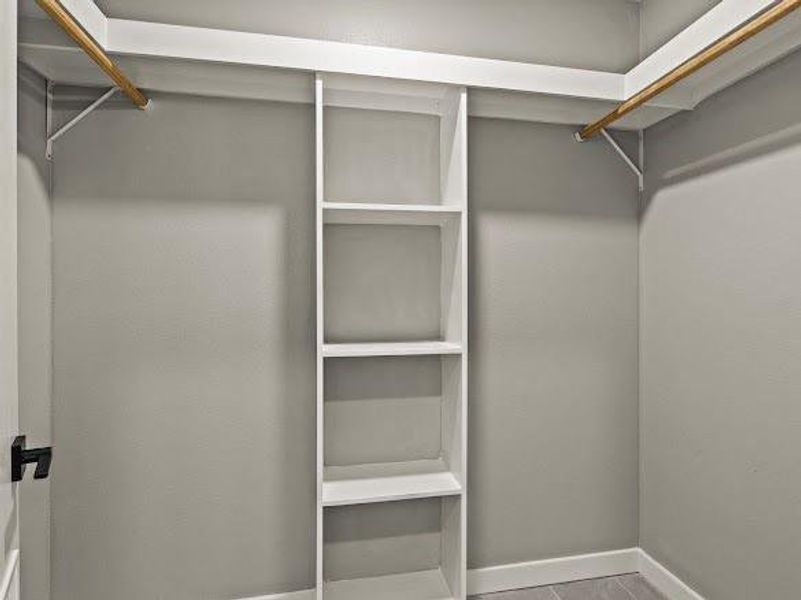View of spacious closet
