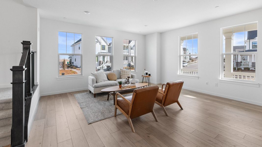 Furnished interior view inside a new home in Westerly, Erie (Image 10).