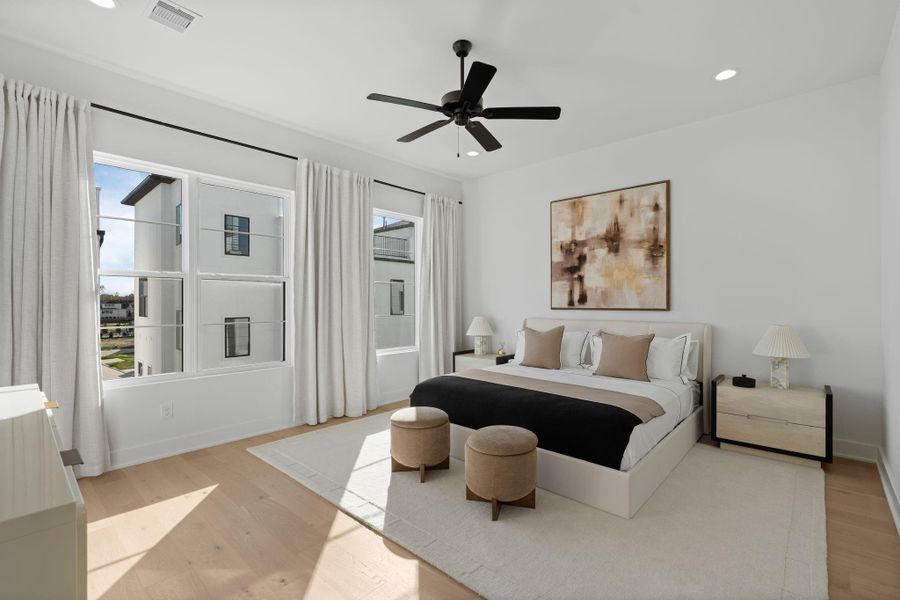 Furnished interior view inside a new home in , Houston (Image 34).