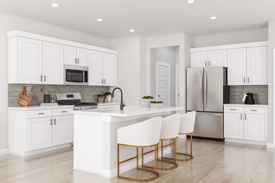 Furnished interior view inside a new home in Union Collection at Park Central, Georgetown (Image 6).