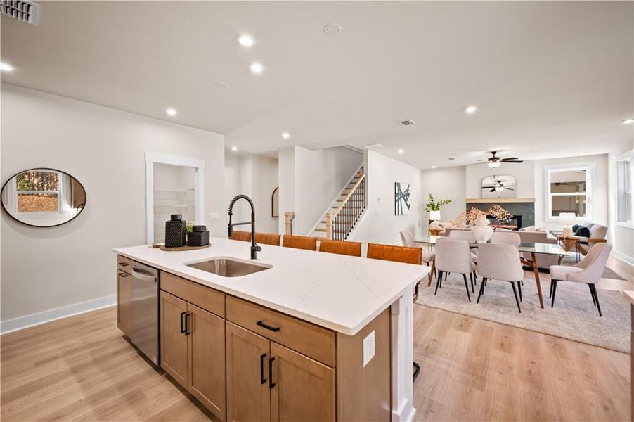 Furnished interior view inside a new home in The Paddocks at Doc Hughes, Buford (Image 19).