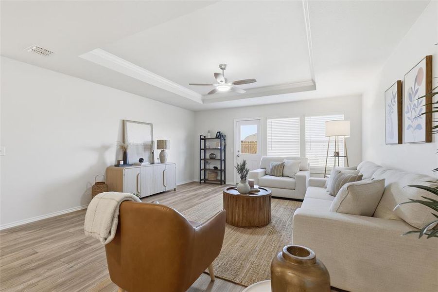 Furnished interior view inside a new home in Newberry Point, Fort Worth (Image 8).