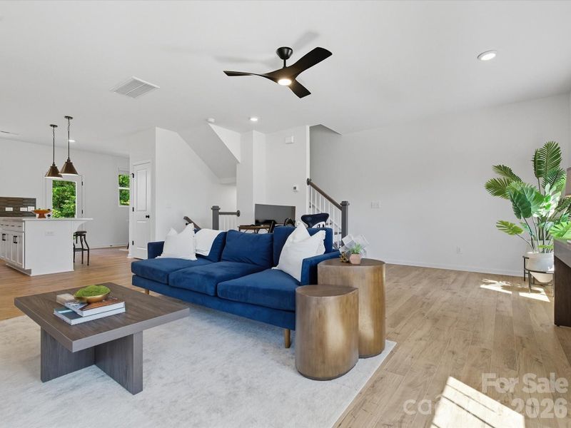 Furnished interior view inside a new home in The Landings at Catawba River, Charlotte (Image 17).