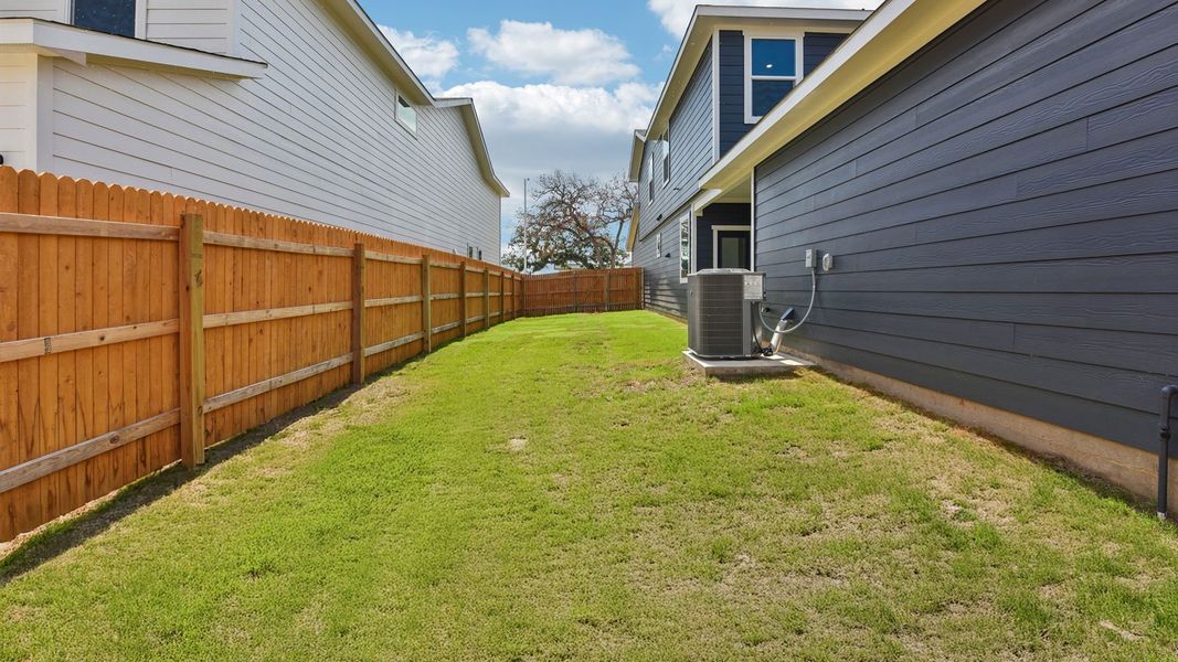 Exterior details and patio area of a home in Valverde, Bastrop (Image 3). Exterior details and patio area of a home in Valverde, Bastrop (Image 3).
