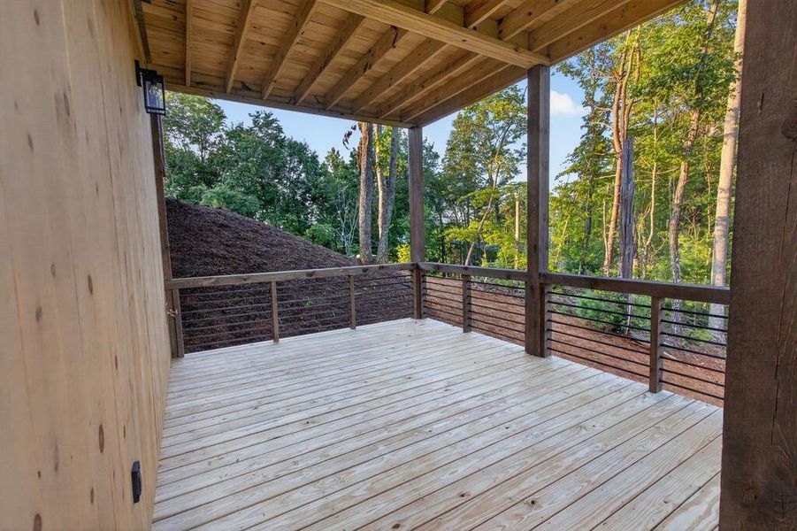 Exterior details and patio area of a home in , Blue Ridge (Image 37).